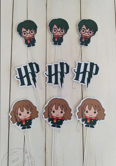 Topper para Docinhos Harry Potter 30 Unidades