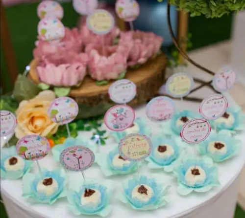 Topper para Docinhos Jardim Encantado 30 Unidades