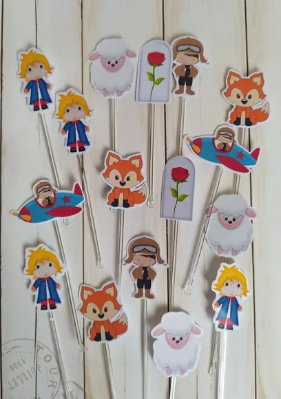 Topper para Docinhos Pequeno Príncipe 30 Unidades