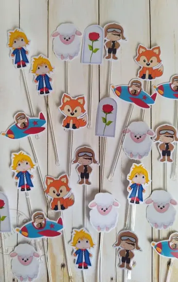 Topper para Docinhos Pequeno Príncipe 30 Unidades