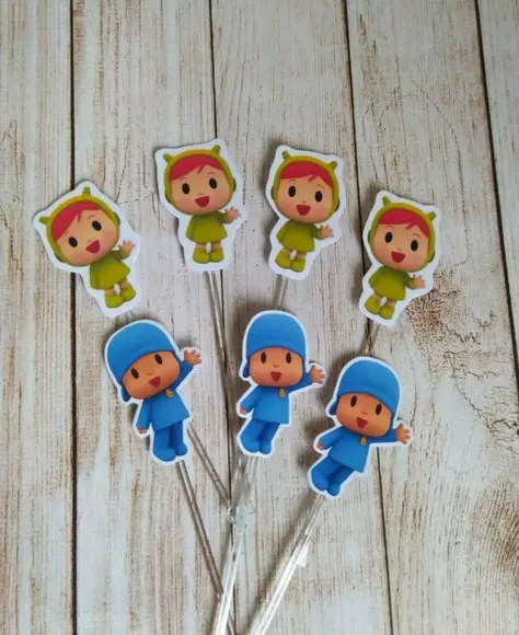 Topper para Docinhos Pocoyo 30 Unidades