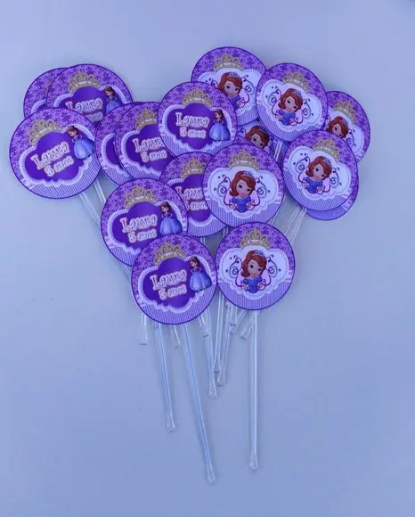 Topper para Docinhos Princesa Sofia 30 Unidades