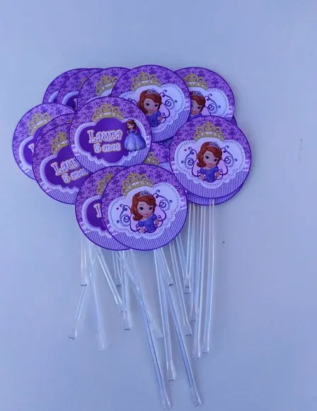 Topper para Docinhos Princesa Sofia 30 Unidades