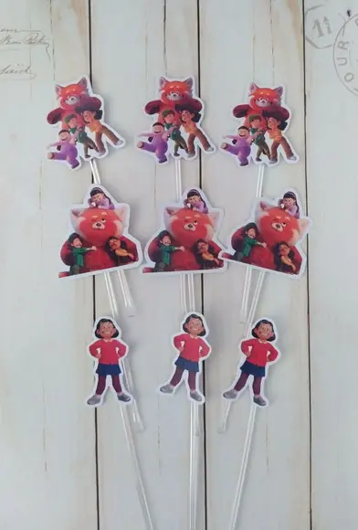 Topper para Docinhos Red Crescer É Uma Fera 30 Unid