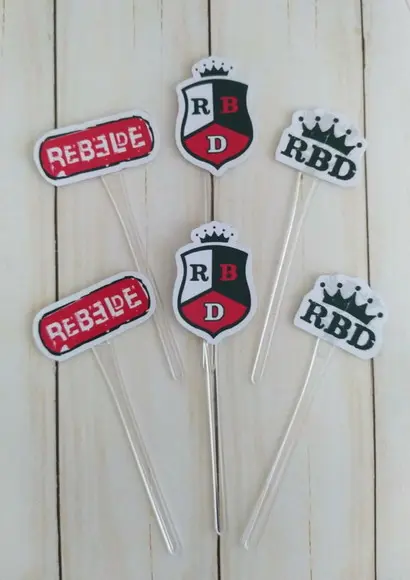 Topper para Docinhos Rbd 30 Unidades