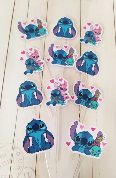 Topper para Docinhos Stitch 30 Unidades