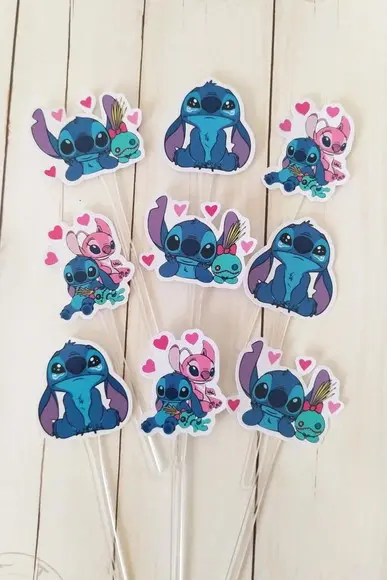 Topper para Docinhos Stitch 30 Unidades