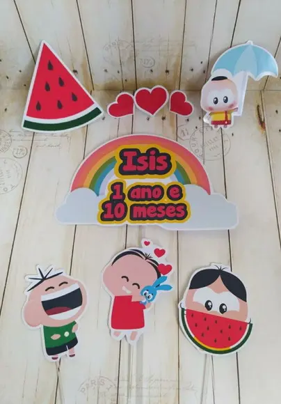 Topper Turma Da Mônica Personalizado