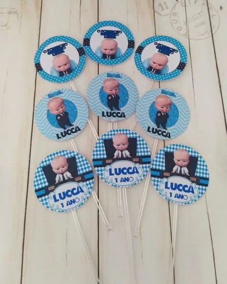 Toppers para Docinhos Poderoso Chefinho aniversário infantil