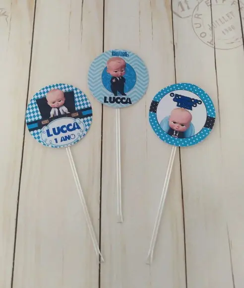 Toppers para Docinhos Poderoso Chefinho aniversário infantil