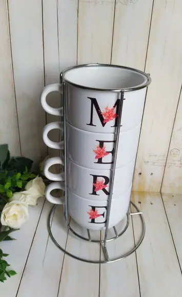 Torre Xícaras com Nome Personalizado