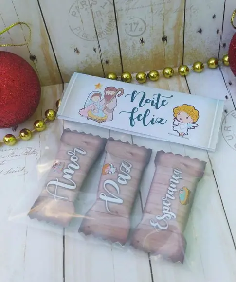 Trio Balinhas Lembrancinha Natal Religioso Fim de Ano