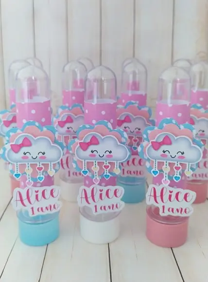 Tubetes Chuva de Amor 3d Lembrancinha aniversário, chá de bebê
