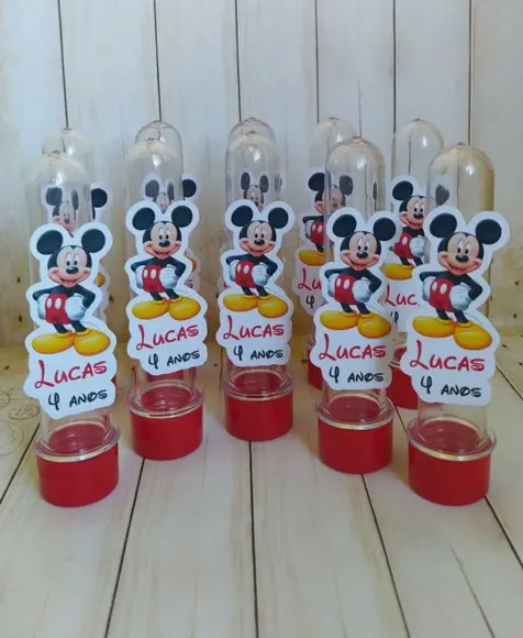 Tubetes Mickey Lembrancinha