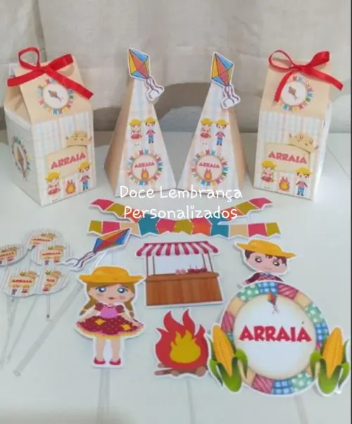 Kit Festa Junina Arraiá Menino Menina