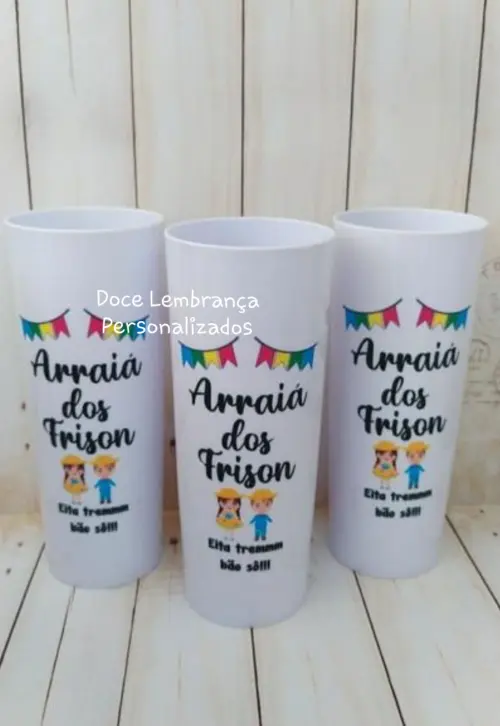Copo Long Drink Festa Junina/arraiá