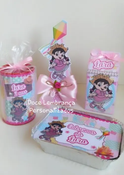 Kit 32 Peças Lembrancinhas Festa Junina/arraiá Menina