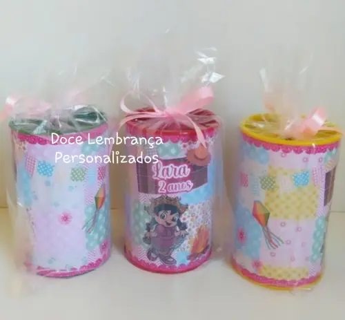 Cofrinho Festa Junina Arraiá Personalizado Embalado