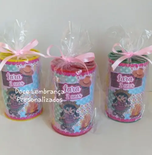 Cofrinho Festa Junina Arraiá Personalizado Embalado