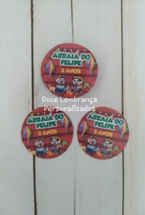 Adesivos Latinha Mint Festa Junina/arraiá