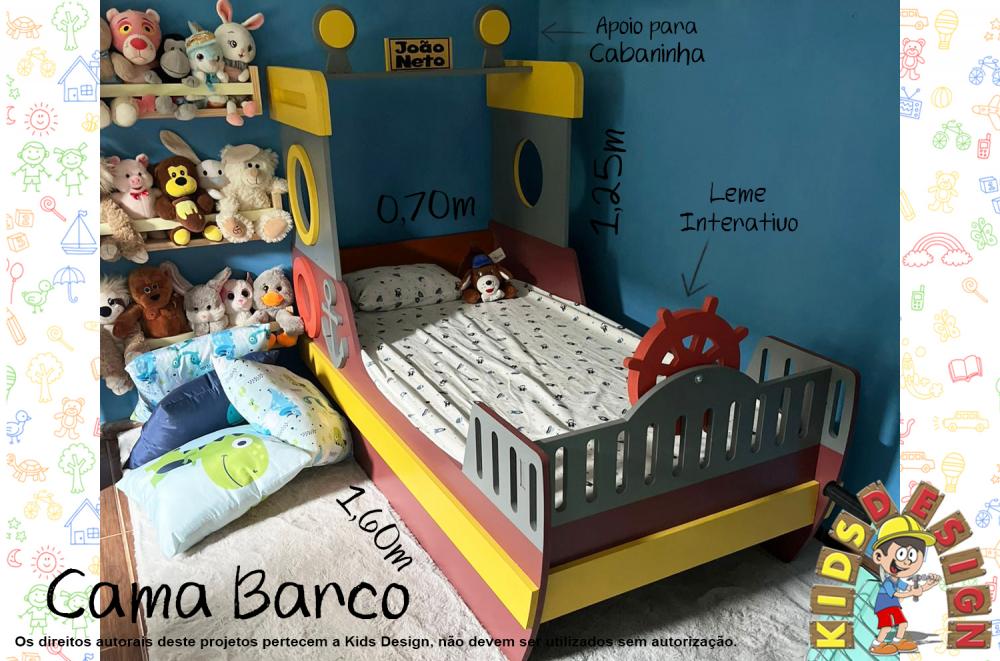 Cama Barco, Cama Carro Barquinho, Cama carrinho, Cama Barquinho
