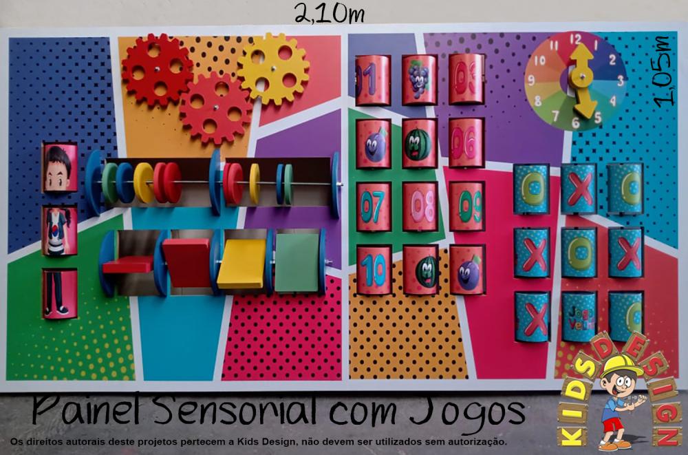 Painel Sensorial, Painel Lúdico, Painel de Atividades