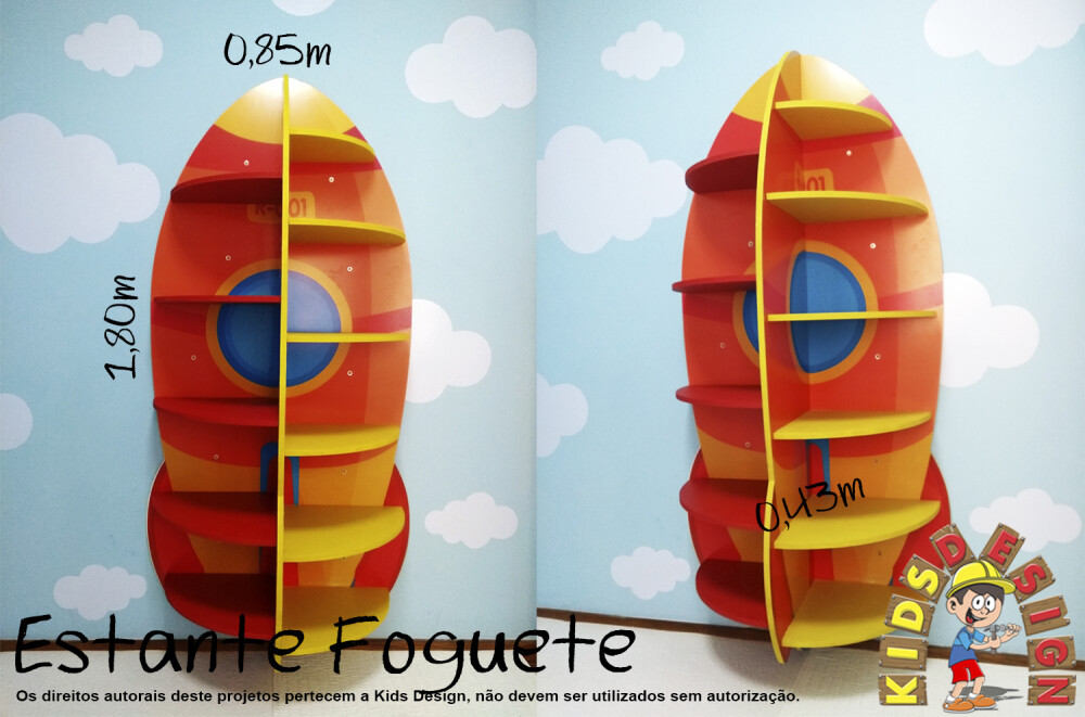 Estante Foguete