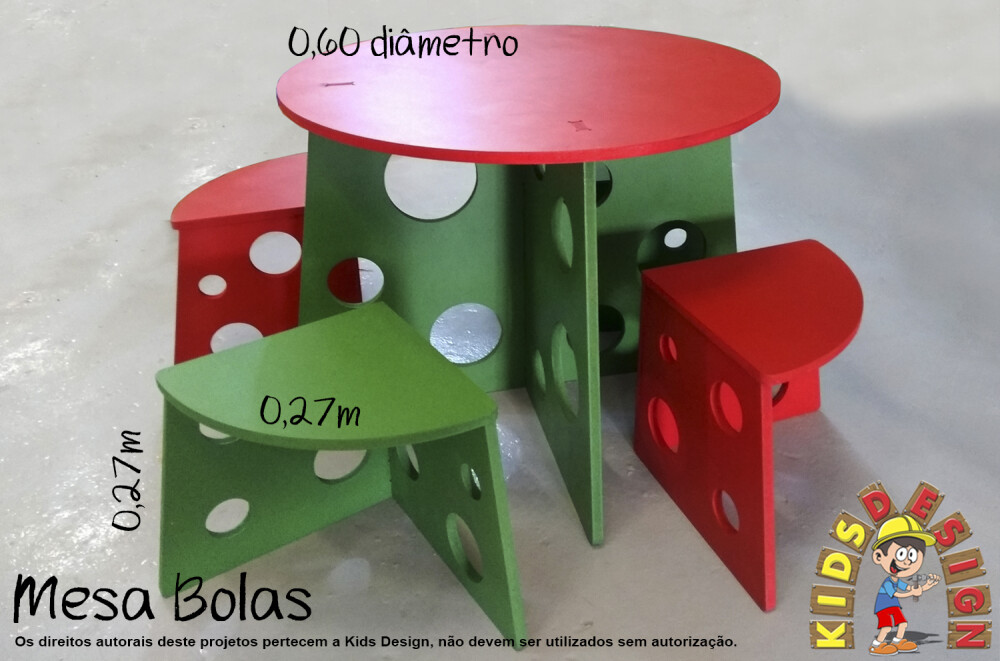 Mesa e Cadeiras Infantil
