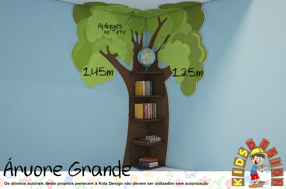 Estante Infantil Árvore Grande