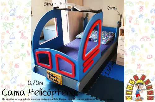 Cama Helicóptero, Cama Carro, Cama carrinho