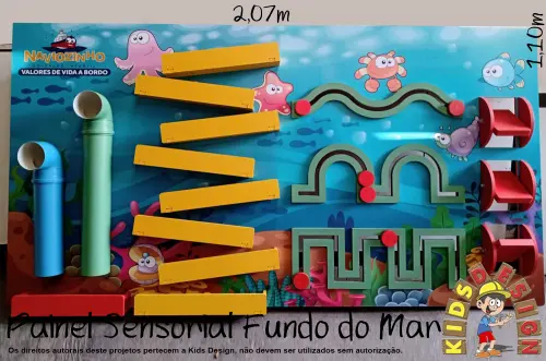 Painel Sensorial Fundo do Mar