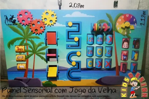 Painel Sensorial com Jogo da Velha