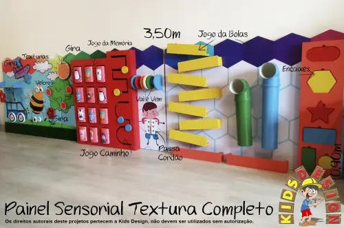 Painel Sensorial Texturas Completo