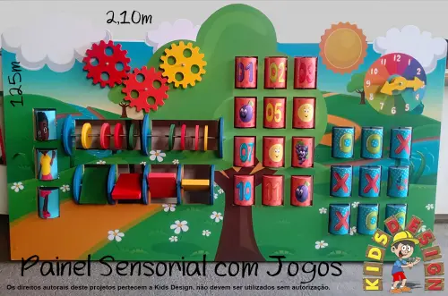 Painel Sensorial com Jogos