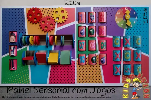 Painel Sensorial, Painel Lúdico, Painel de Atividades