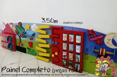 Painel Completo com Peças Fixas
