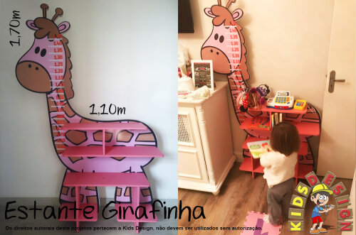Estante Girafinha com Régua de Crescimento