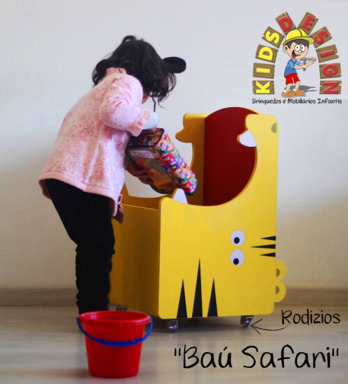 Baú Organizador Safari com Rodízio