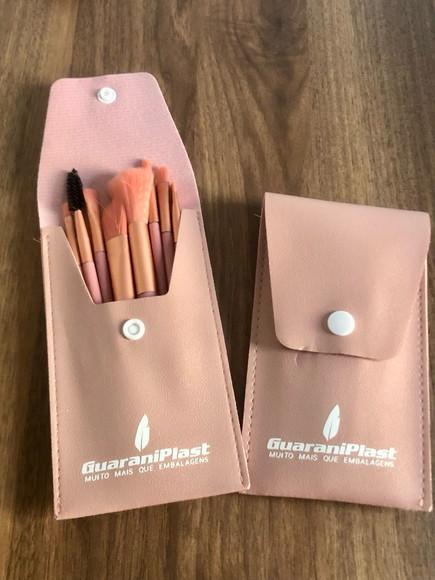 Kit 8 Mini Pincéis para Maquiagem Personalizado.