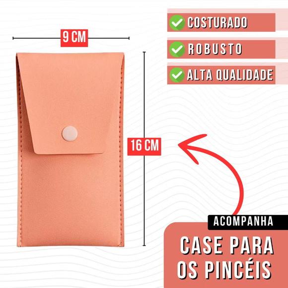 Kit 8 Mini Pincéis para Maquiagem Personalizado.