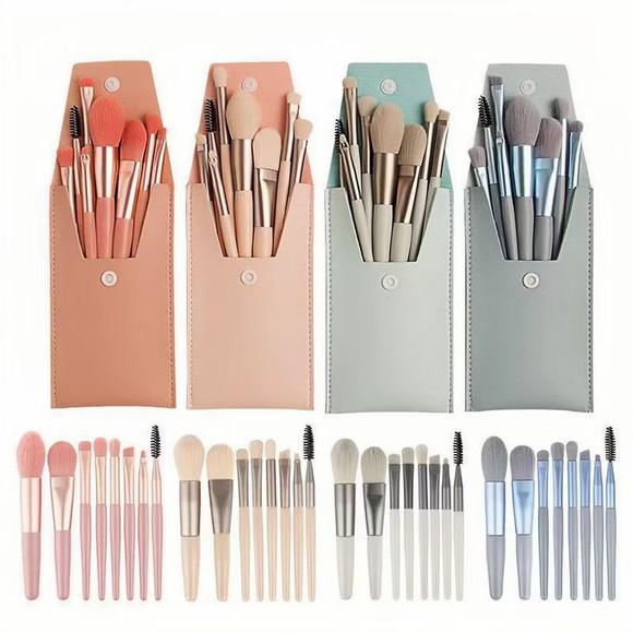 Kit 8 Mini Pincéis para Maquiagem Personalizado.