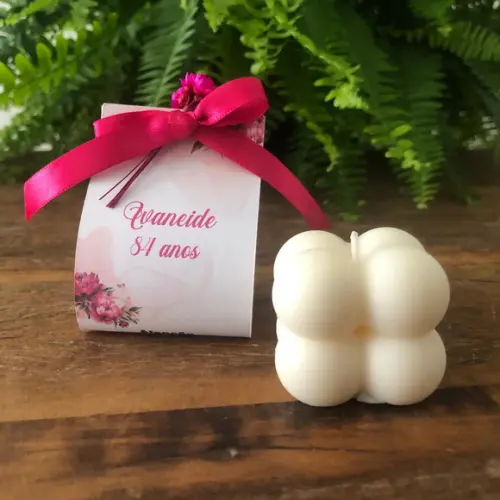 Mini Vela Bubble com Lapela Personalizada