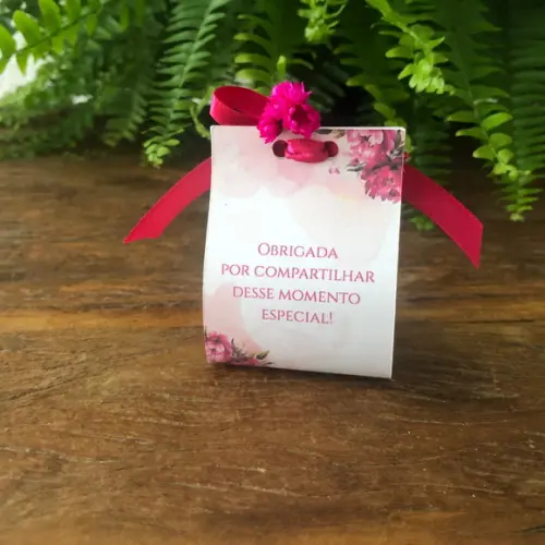 Mini Vela Bubble com Lapela Personalizada