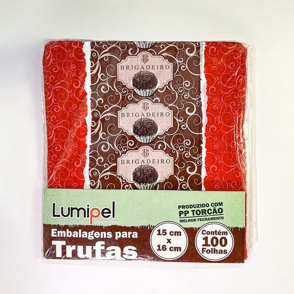 100 Embalagem Folhas para Brigadeiro Tradicional 15x16cm
