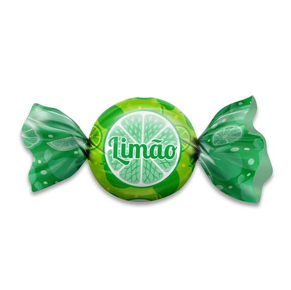 100 Embalagem Folhas para Trufas Limão 15x16cm