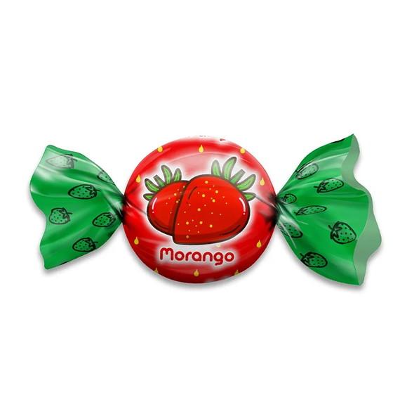 100 Embalagem Folhas para Trufas Morango 15x16cm