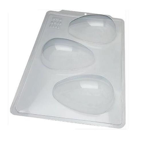 2 Formas 3 Partes p/ Ovo de Pascoa Liso 250g Bwb 3617 Sp 49