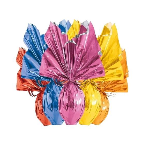25 Saco Express Ouro 30x30cm para Ovos de Pascoa Embalagem