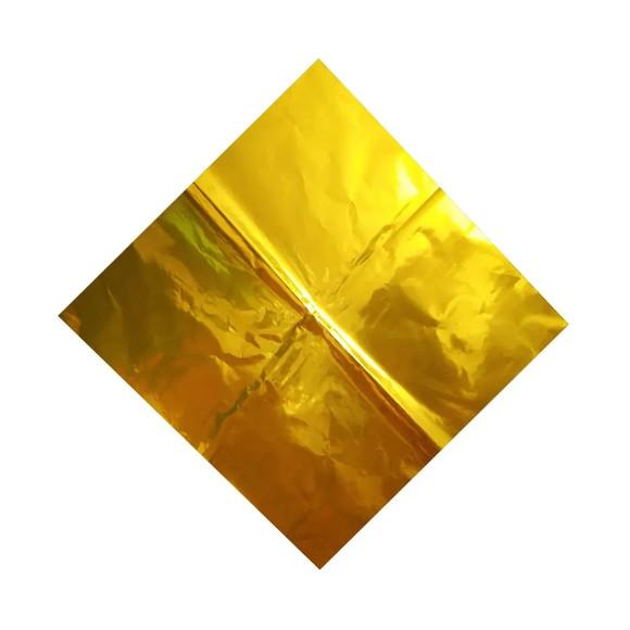 25 Saco Express Ouro 30x30cm para Ovos de Pascoa Embalagem