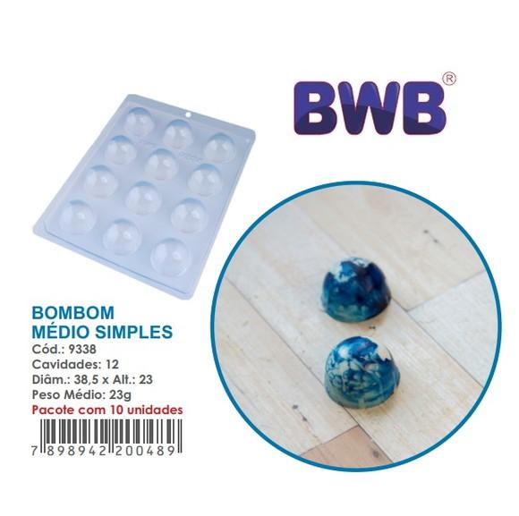 3 Formas Bombom Médio Chocolate Bwb 9338 Tradicional Páscoa